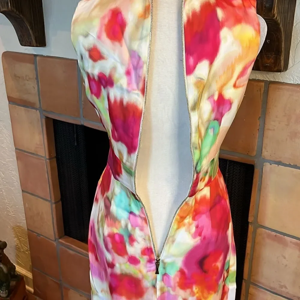 Kate Spade Sleeveless Springtime Watercolor Dress, 00!